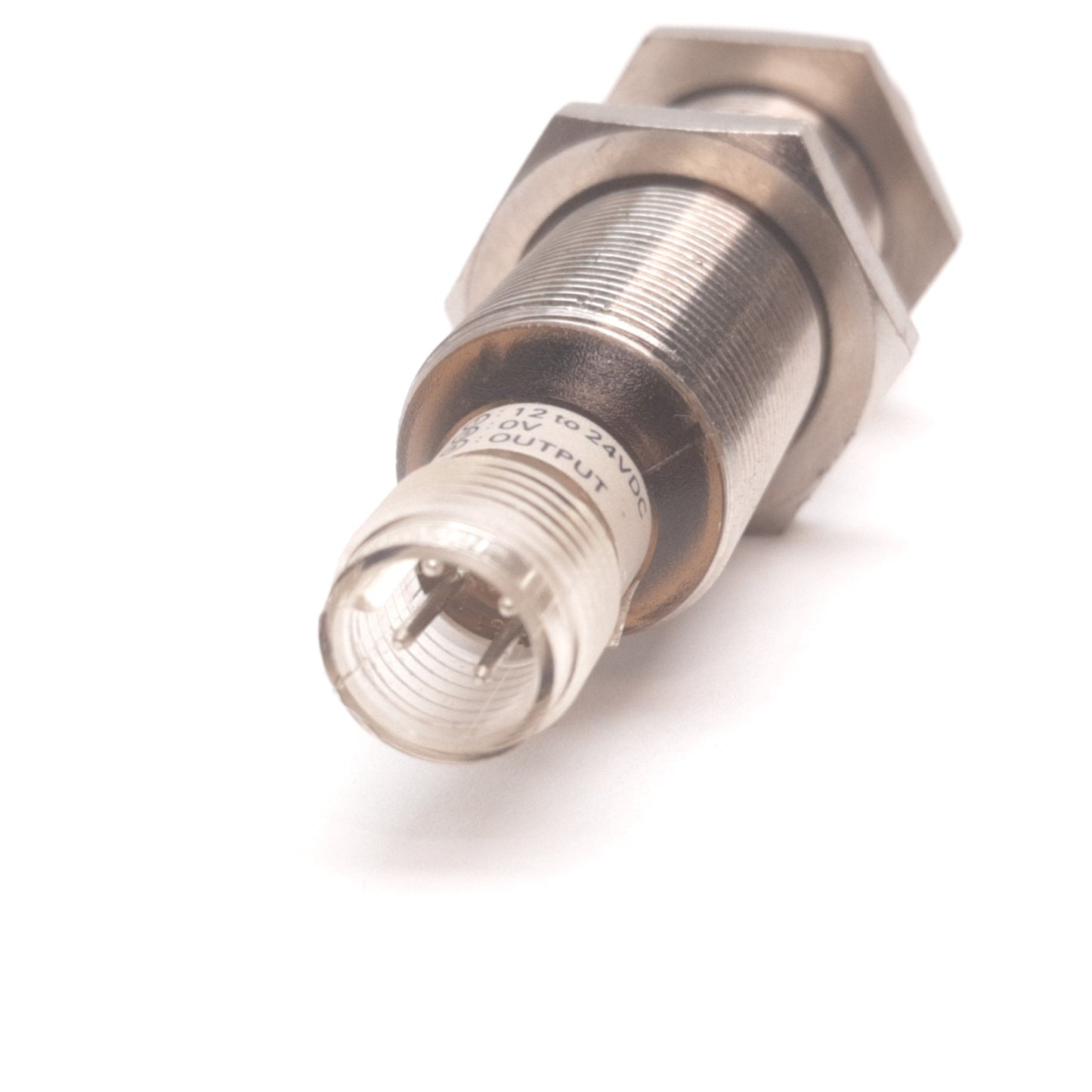 Used Omron TL-X5C1-P1L Proximity Sensor, 5mm, 12-24VDC, NPN N/O, 4-Pin M12