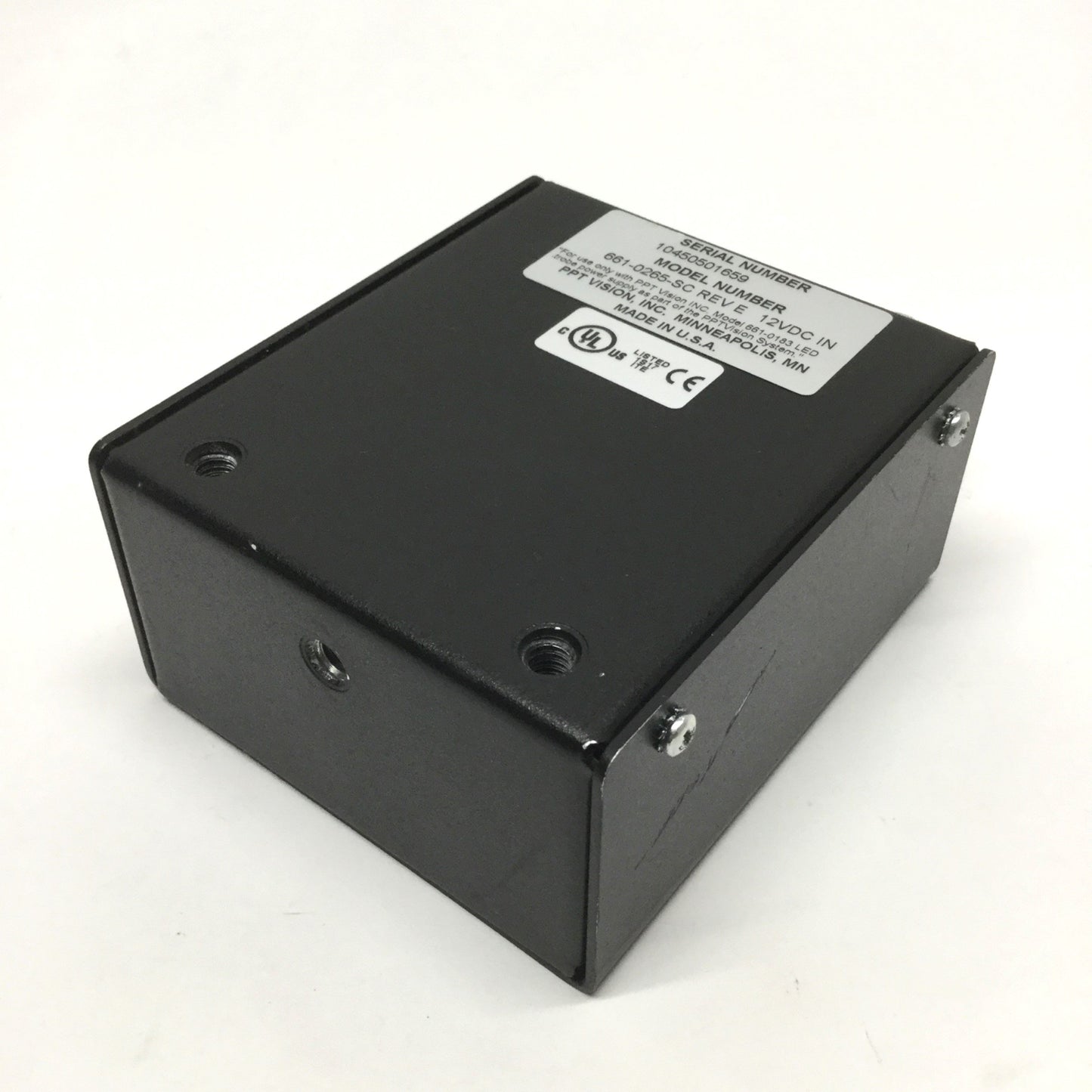 Used PPT Vision 661-0265-SC Machine Vision LED Strobe Light Head 12VDC, 60 x 70mm
