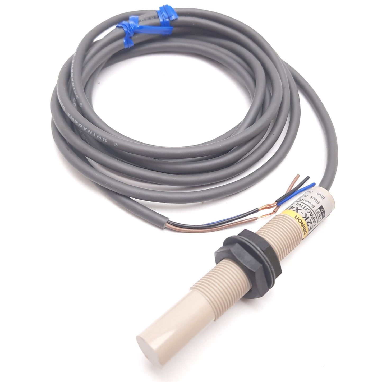 New Other Omron E2K-X4MF1 Capacitive Proximity Sensor, 4mm, 12-24VDC 200mA, PNP N/O 3-Wire