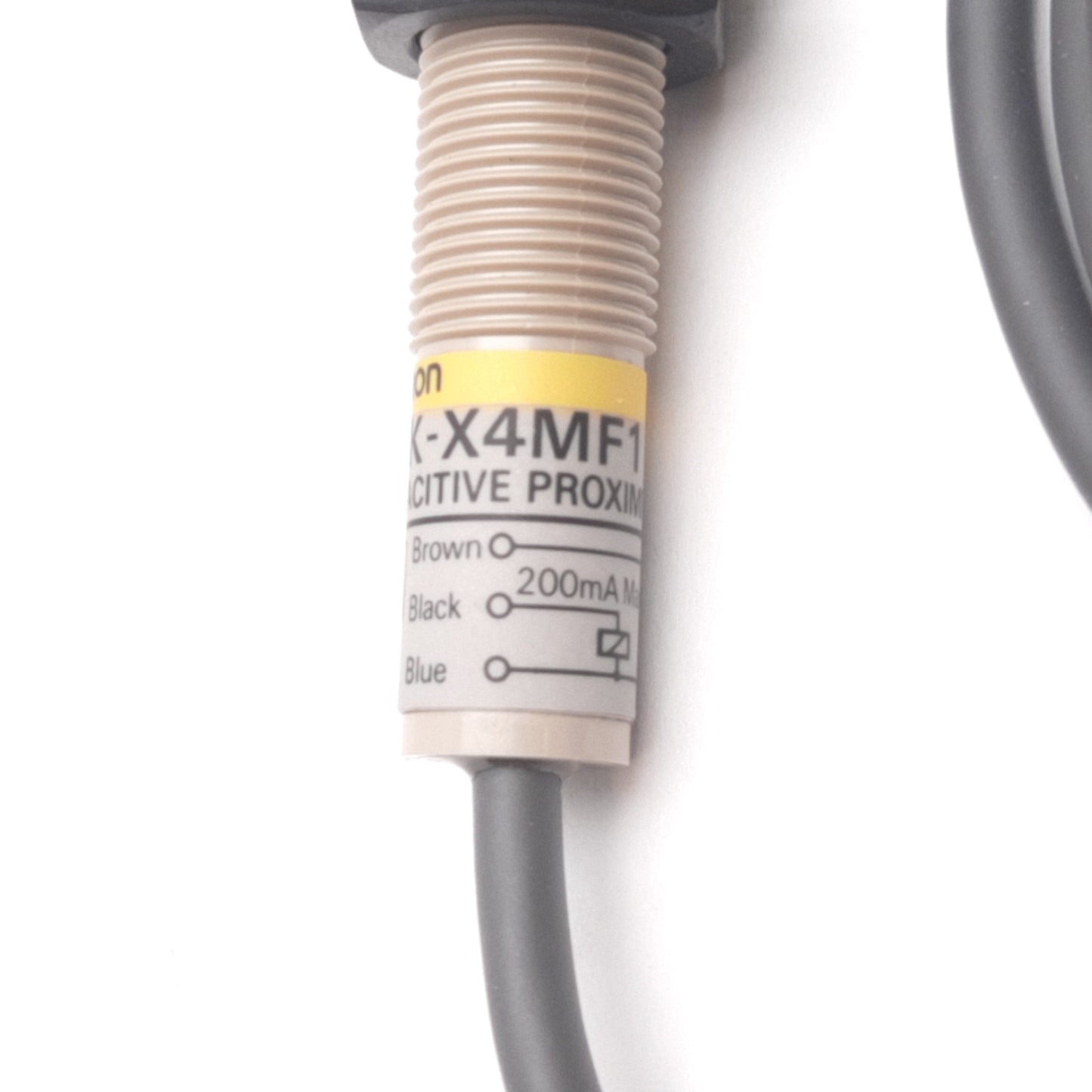 New Other Omron E2K-X4MF1 Capacitive Proximity Sensor, 4mm, 12-24VDC 200mA, PNP N/O 3-Wire