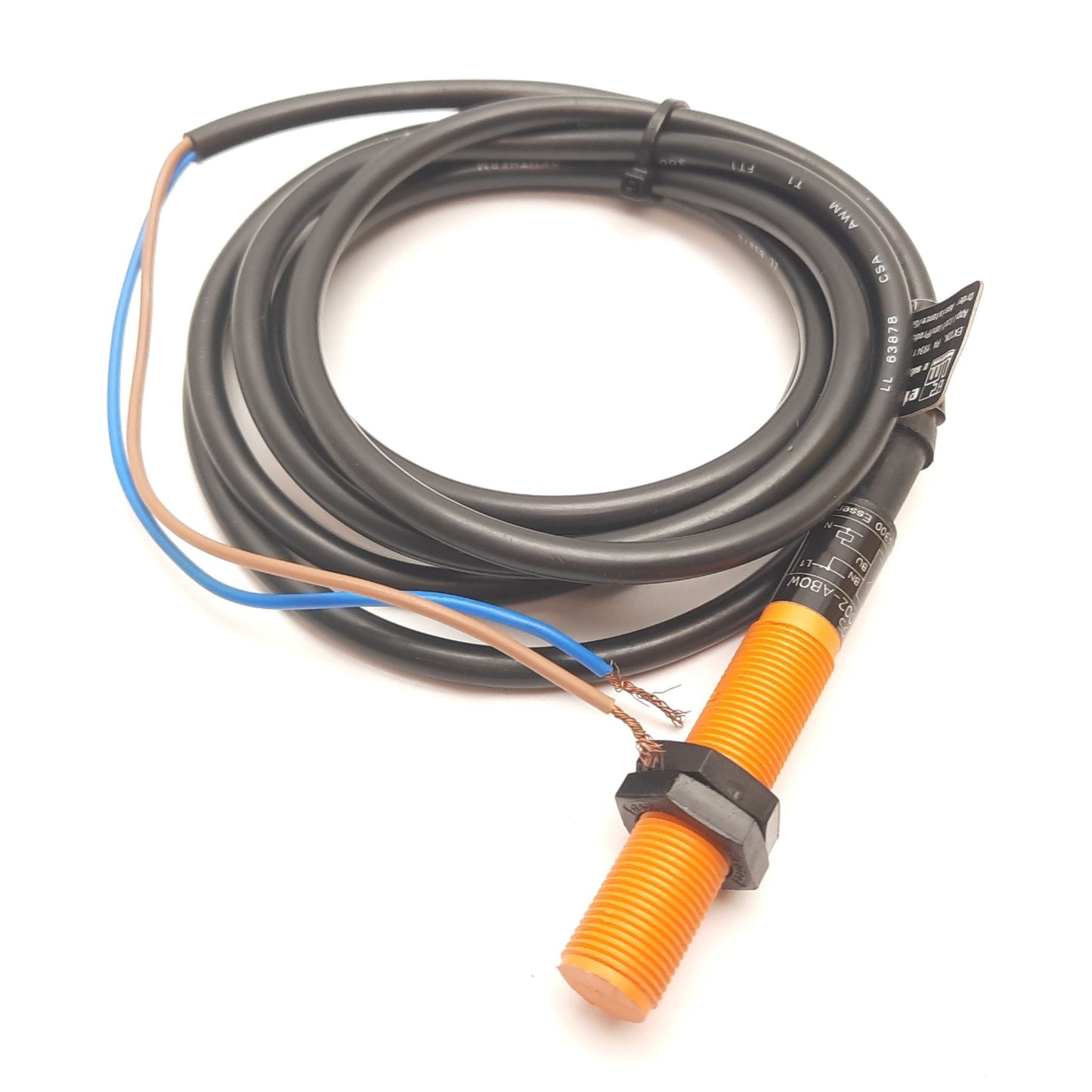 Used IFM IF0295 IF-2002-ABOW Efector Inductive Proximity Sensor, 2mm, 20-140VAC 250mA