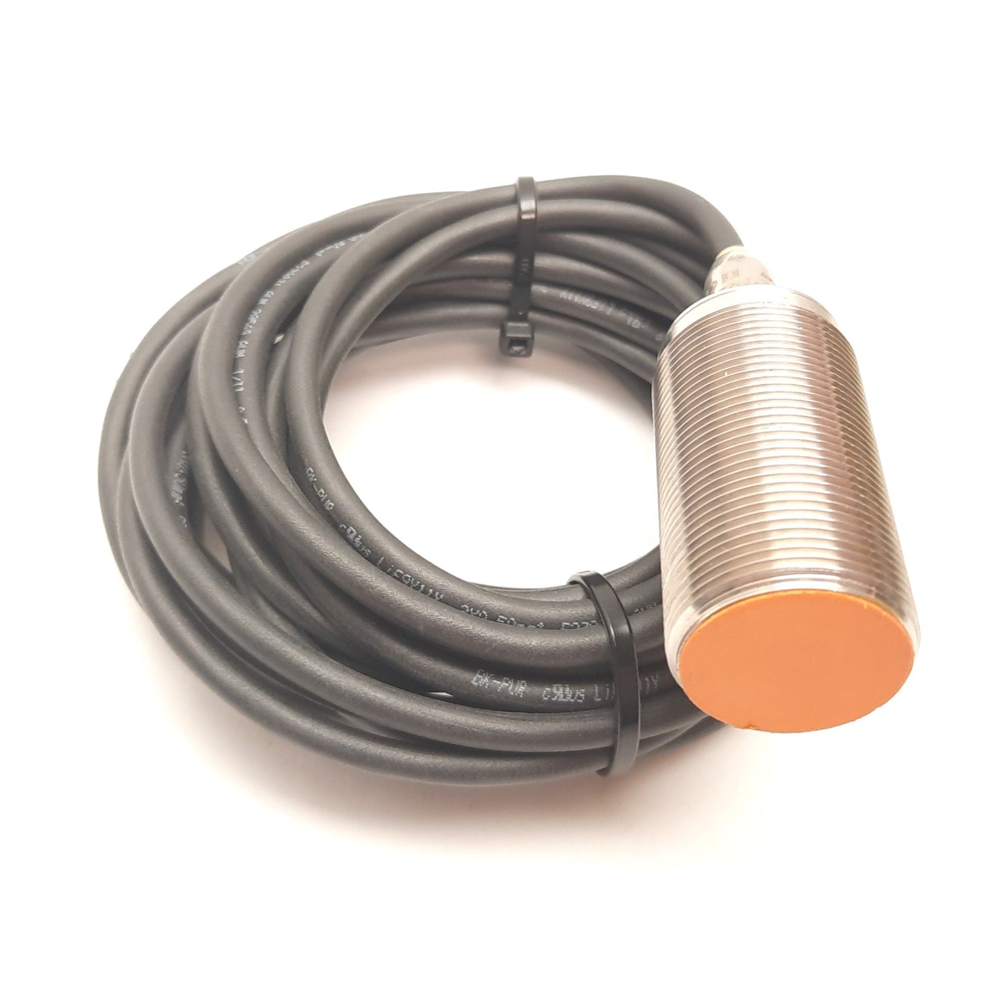 Used IFM IIM210 Inductive Proximity Sensor, 12mm, 10-60VDC 200mA, PNP N/O, M30