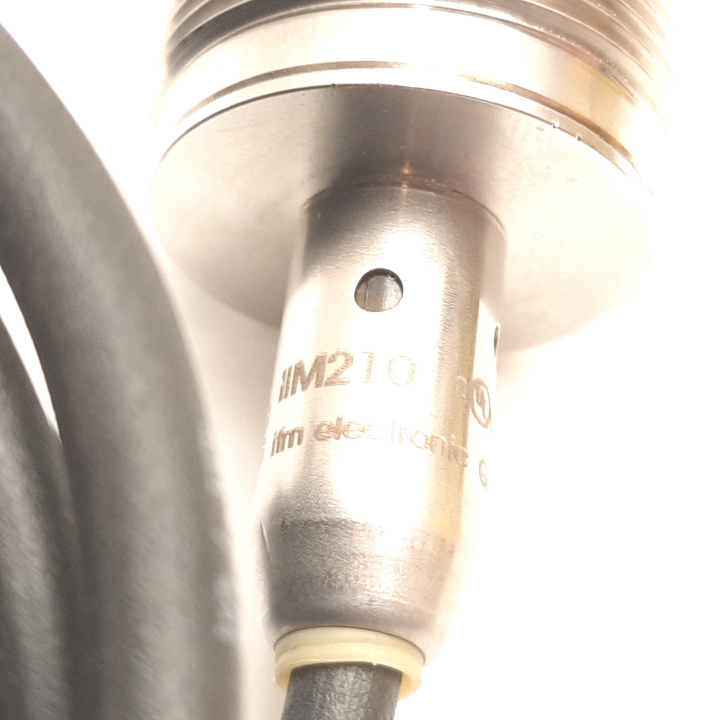 Used IFM IIM210 Inductive Proximity Sensor, 12mm, 10-60VDC 200mA, PNP N/O, M30