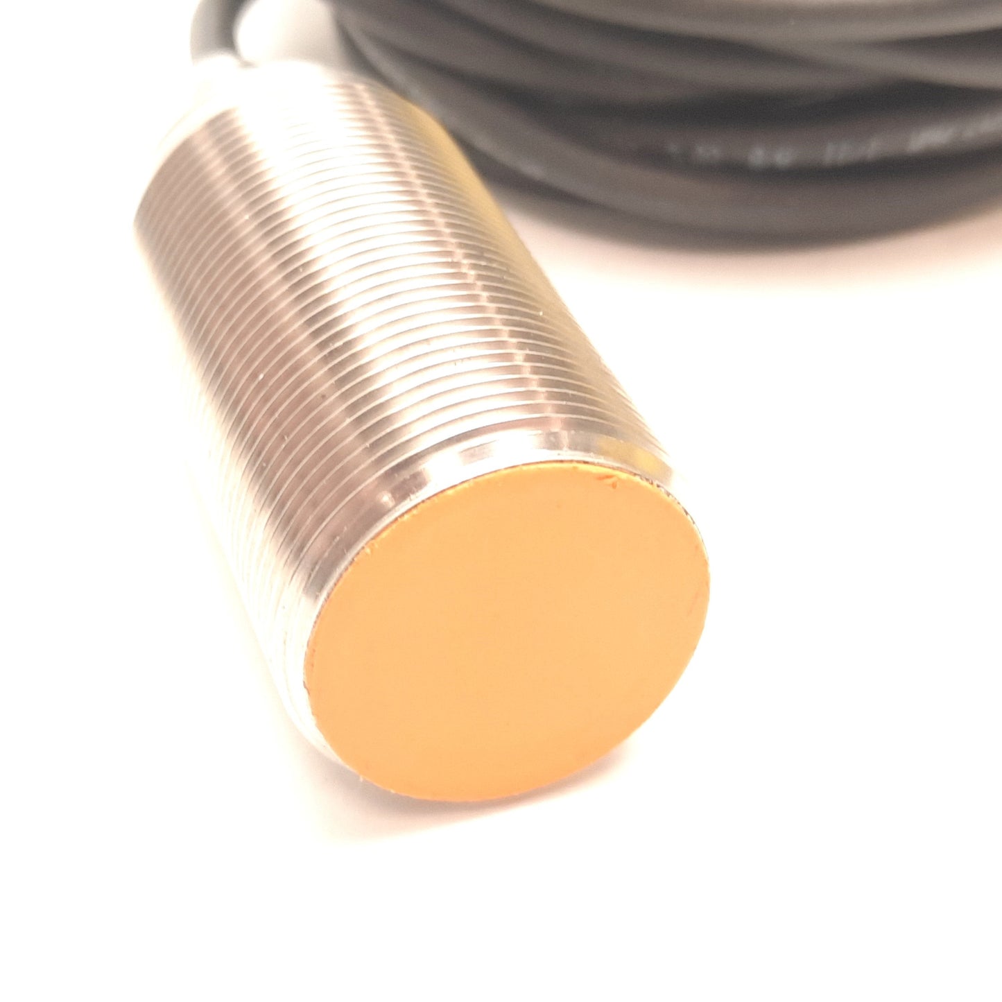 Used IFM IIM210 Inductive Proximity Sensor, 12mm, 10-60VDC 200mA, PNP N/O, M30