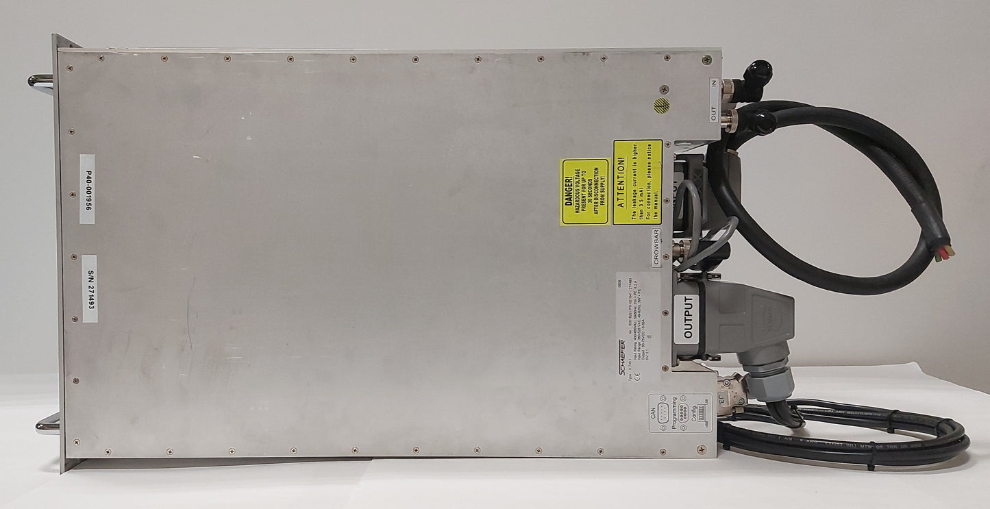 Used Schaefer K 745.1 DC Power Supply, Output: 60-75VDC 55A, Input: 3PH 400/460VAC