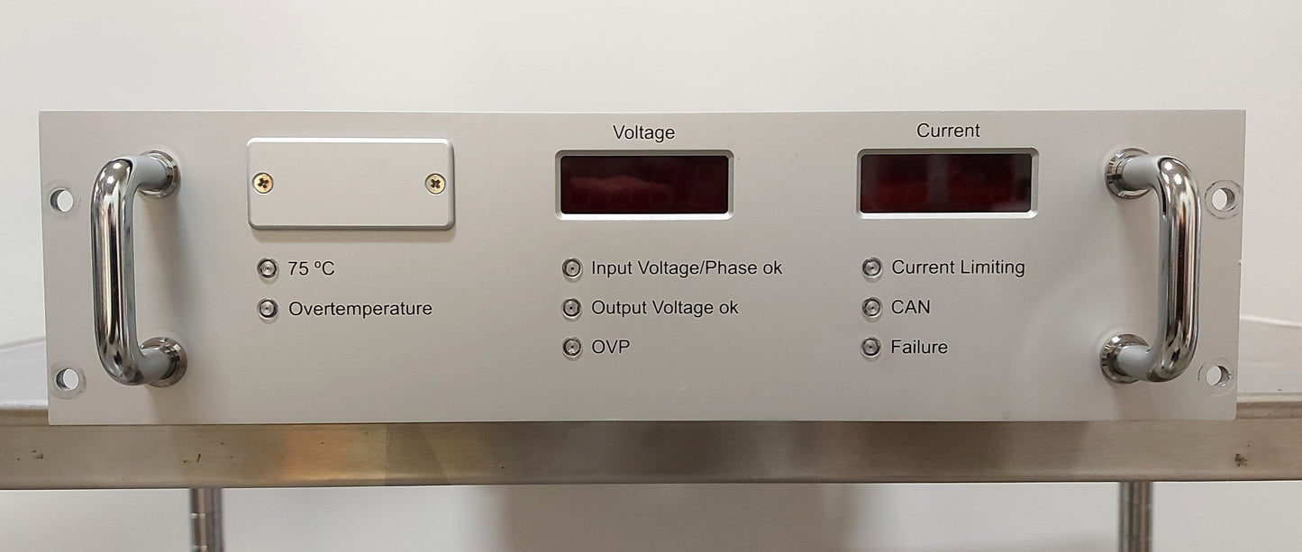 Used Schaefer K 745.1 DC Power Supply, Output: 60-75VDC 55A, Input: 3PH 400/460VAC