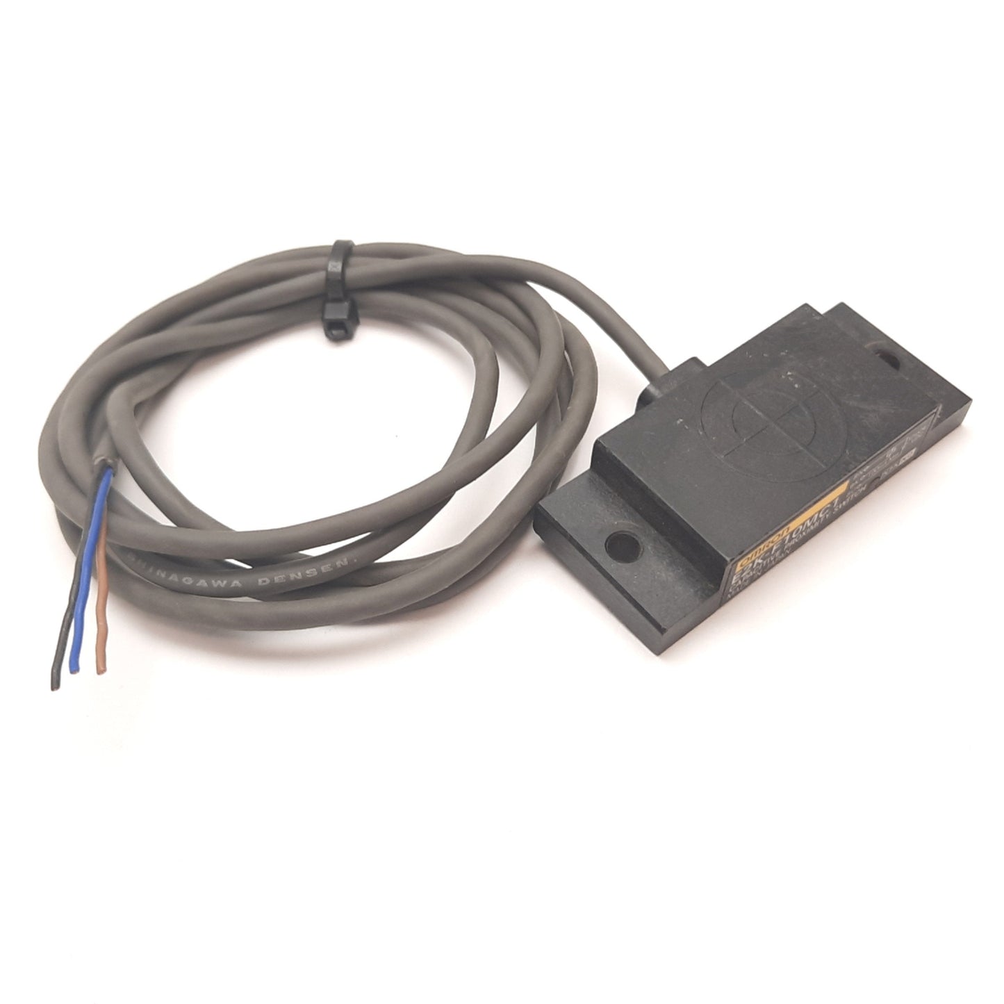 Used Omron E2K-F10MC1 Capacitive Proximity Sensor, 10mm, 12-24VDC 100mA, NPN N/O