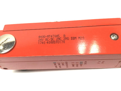 Used Allen-Bradley 440G-MT47045 Guardmaster Safety Interlock Switch 24V AC/DC 2NC-2NO