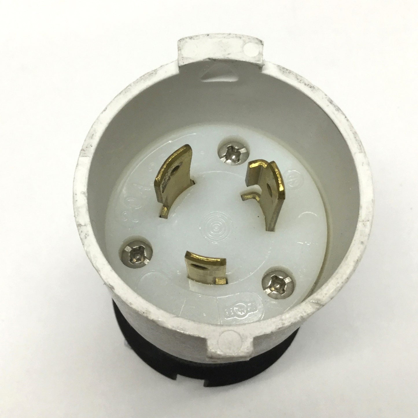 Used Hubbell HBL2321S Safety-Shroud Twist-Lock Plug 20A, 2-Pole, 3-Wire NEMA L6-20P