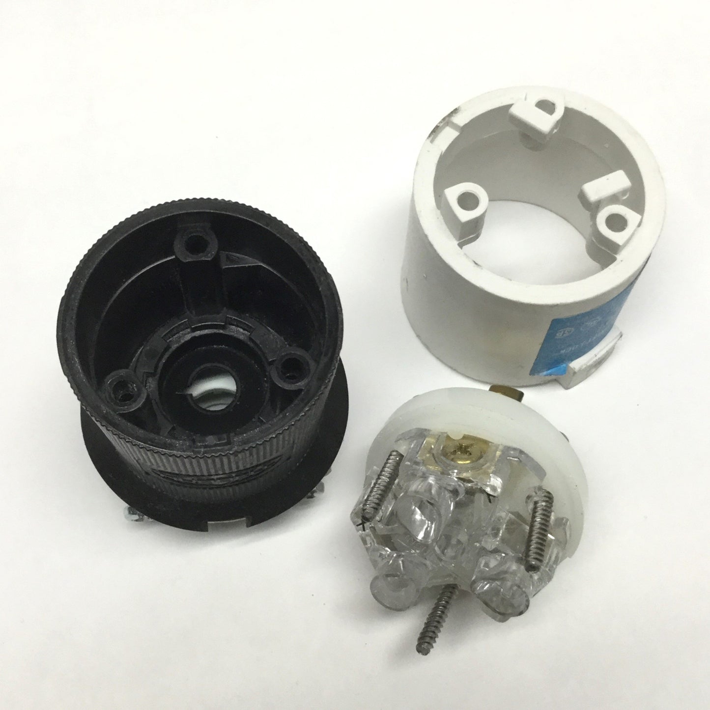 Used Hubbell HBL2321S Safety-Shroud Twist-Lock Plug 20A, 2-Pole, 3-Wire NEMA L6-20P