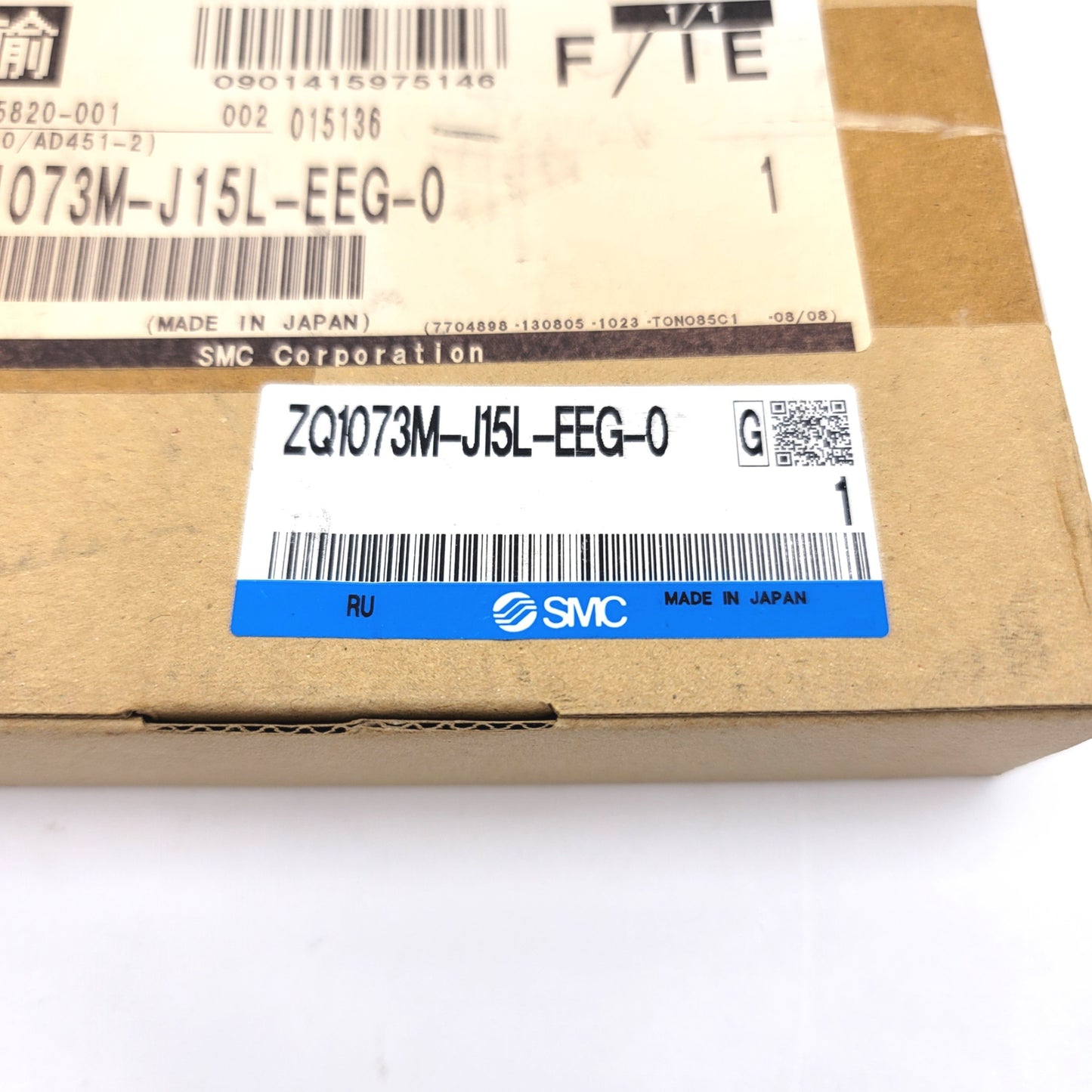 New – Open box SMC ZQ1073M-J15L-EEG-0 Vacuum Ejector 0.7mm Nozzle, 24VDC Coil, 0.3-0.5MPa, PNP