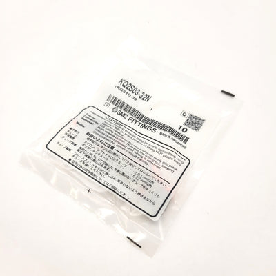 New Bag Of 10 SMC KQ2S03-32N One-Touch Fittings 5/32" Tube, 10-32UNF Thread