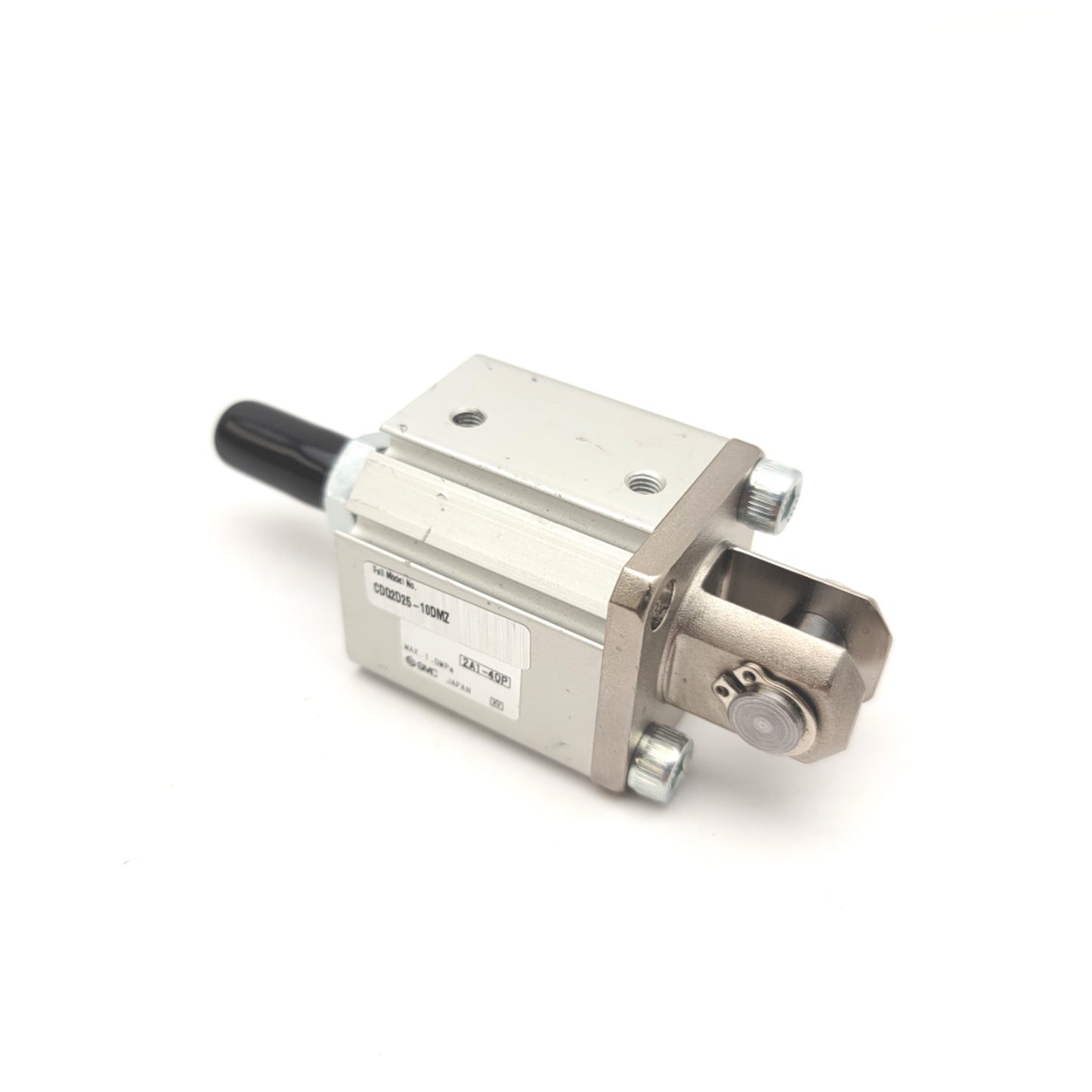 New – Open box SMC CDQ2D25-10DMZ Compact Double Acting Cylinder 25mm Bore, 10mm Stroke, M5x0.8