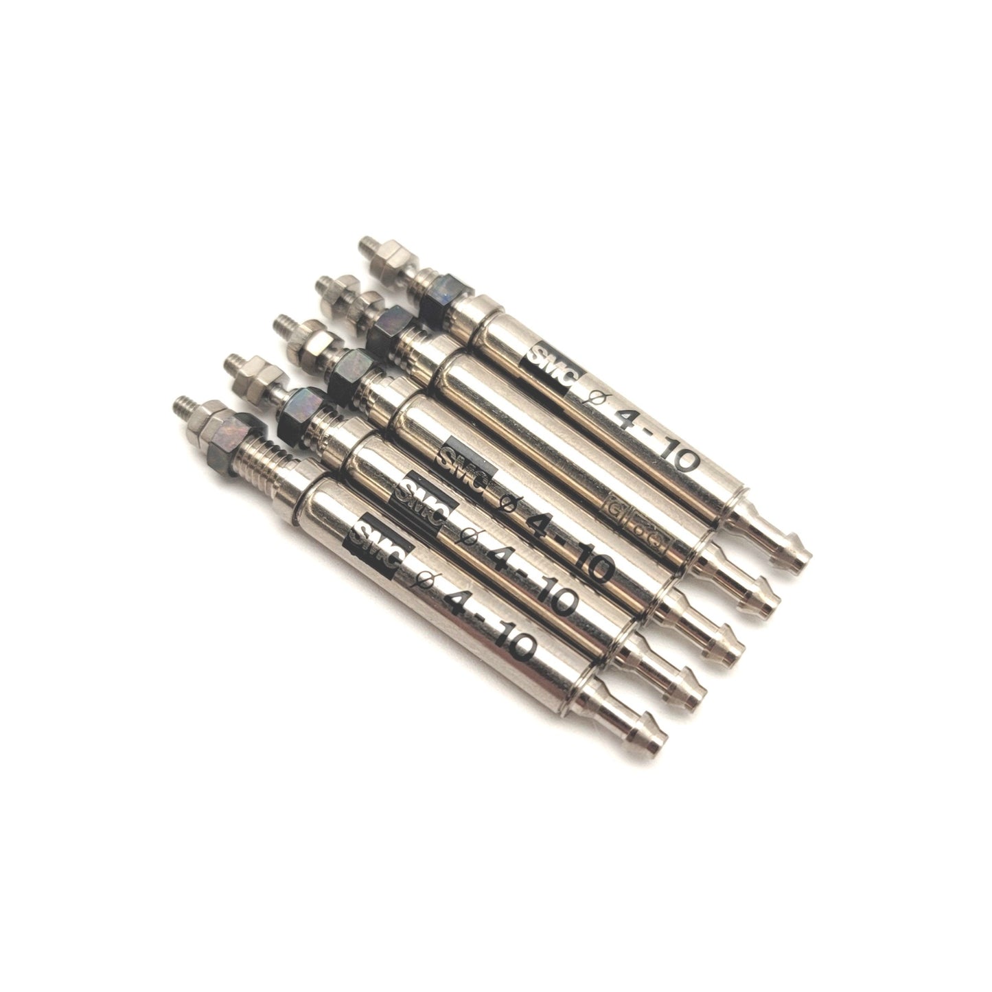 New – Open box Lot Of 5 SMC CJ1B4-10SU4 Miniature Round Body Cylinders 4mm Bore, 10mm Stroke