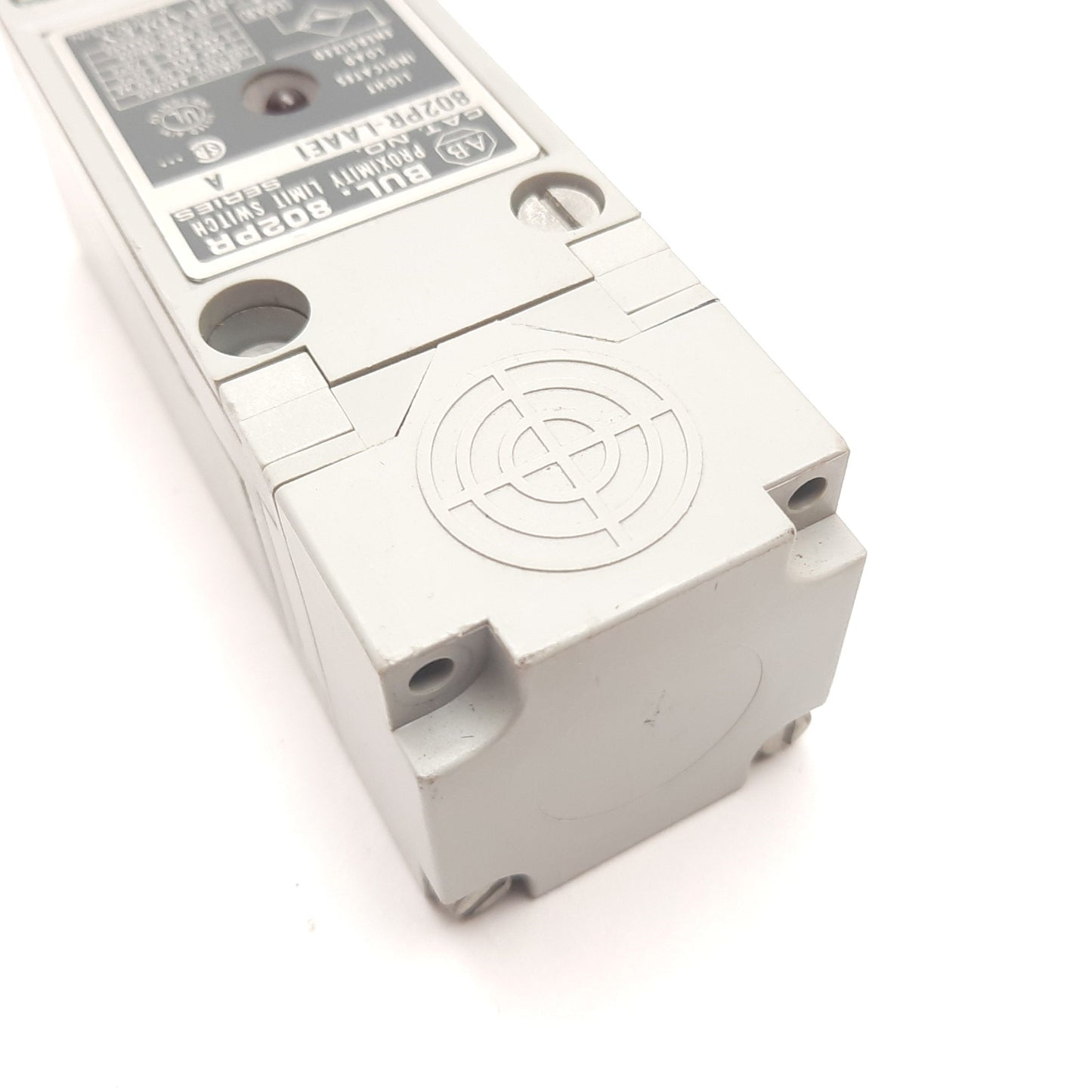 Used Allen Bradley 802PR-LAAE1 Proximity Limit Switch, 14mm, N/O, 102-132VAC, 3-Pin
