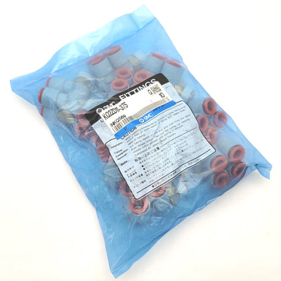 Used Bag Of 10 SMC KQ2ZD11-37S One-Touch Double Universal Branch Elbow 3/8"OD 1/2"NPT