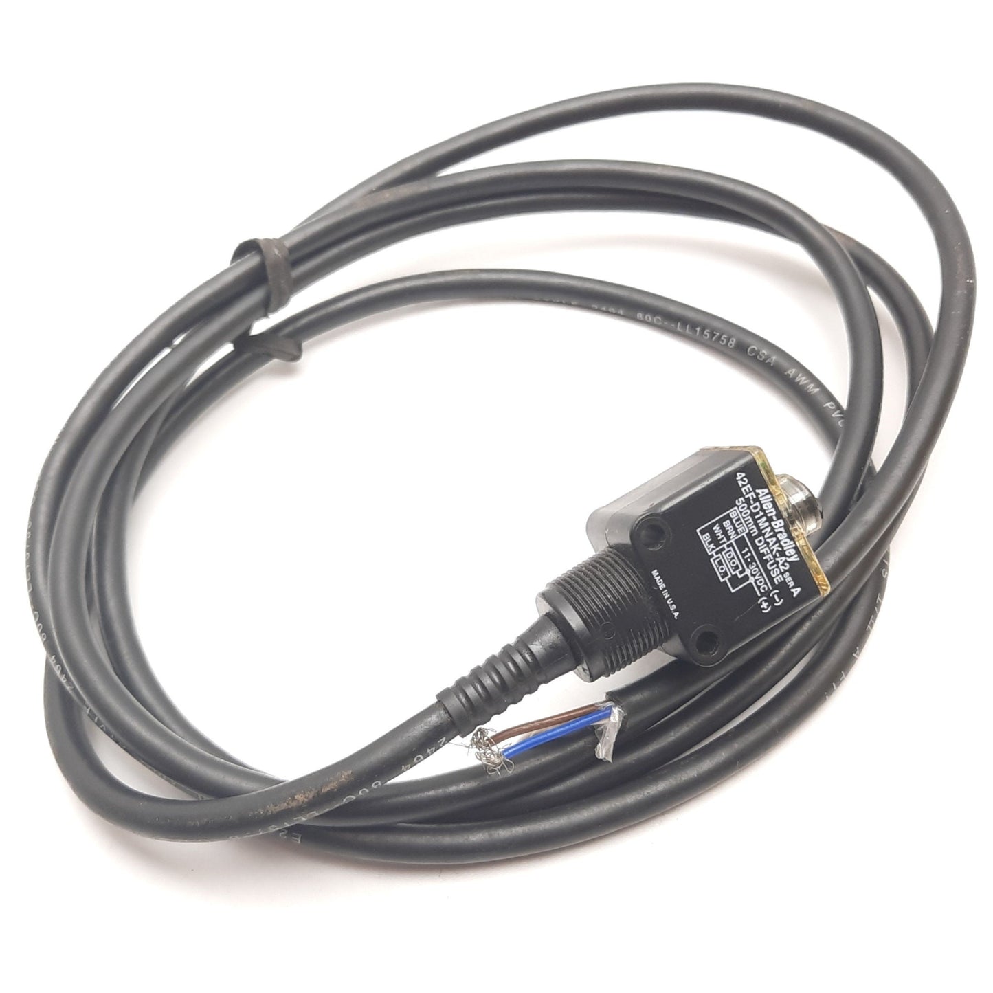 Used Allen Bradley 42EF-D1MNAK-A2 Diffuse Photoelectric Sensor, 500mm, 11-30VDC