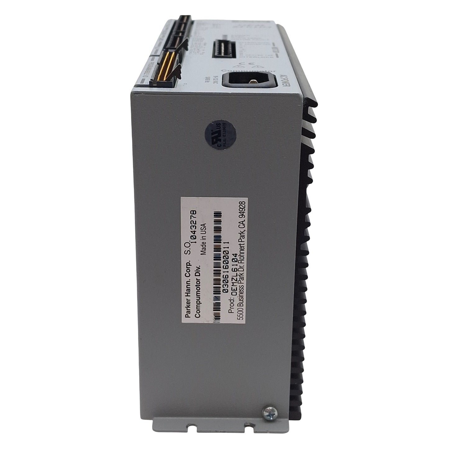 Used Parker OEMZL6104 Compumotor Stepper Motor Drive 1-Axis I/O In: 19 Out: 9 120VAC
