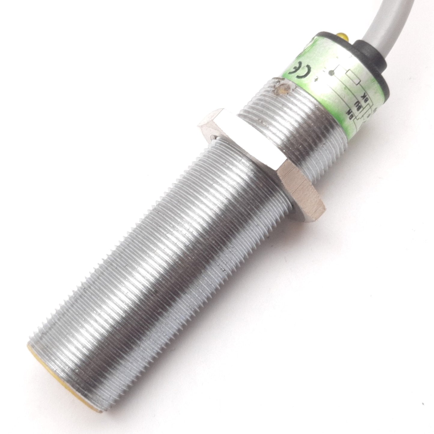 Used Turck BC5-M18-AP4X Capacitive Proximity Sensor, 5mm, 10-65VDC 200mA, PNP N/O