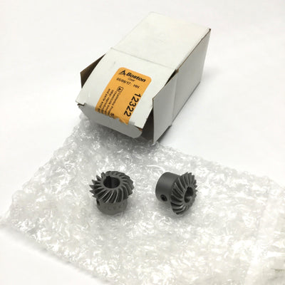 New – Open box Lot of 2 Boston HLSK110Y-R Miter Gear, Right Hand Spiral, 18 Teeth, 3/8" Bore