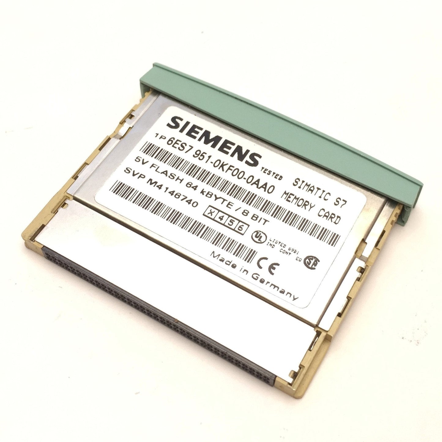 Used Siemens 6ES7 951-0KF00-0AA0 Simatic S7 Memory Card 5V Flash 64 kBYTE 8 Bit MC951