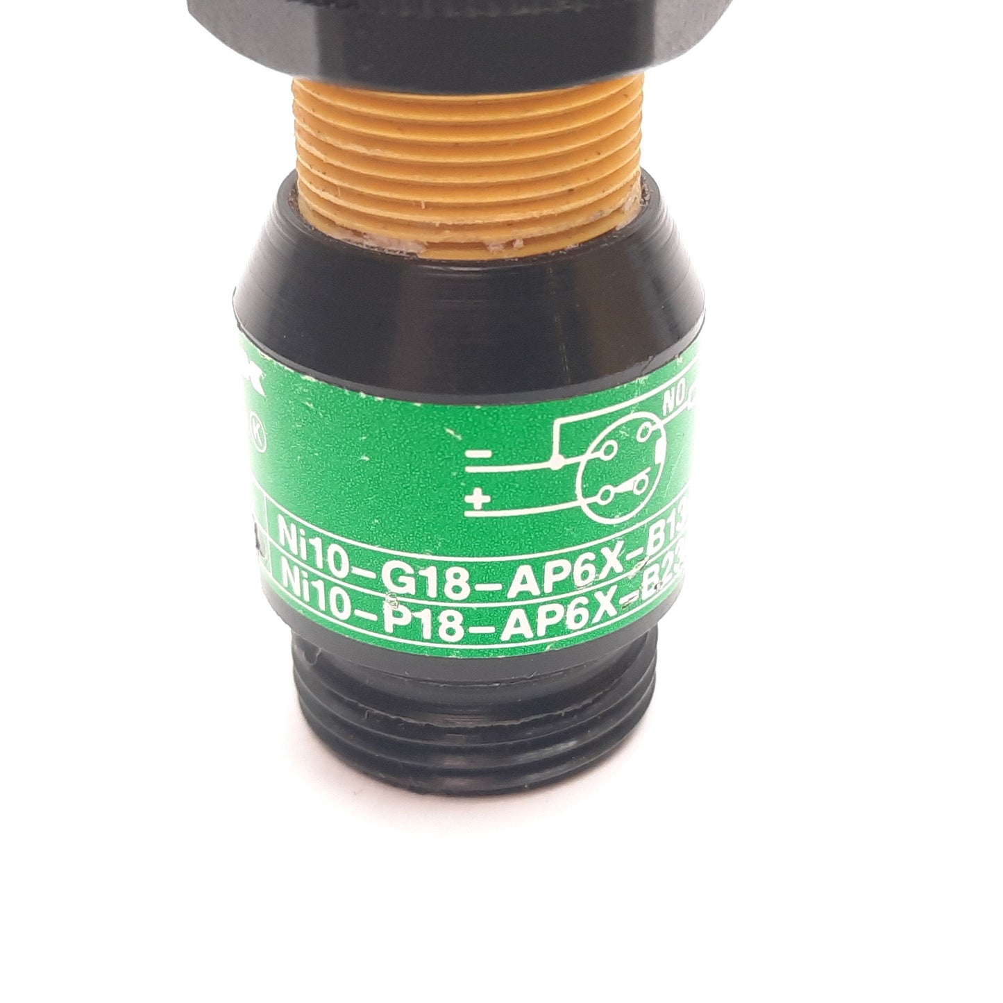 Used Turck Ni10-P18-AP6X-B2341 Inductive Proximity Sensor, 10mm, 10-30VDC, 200mA