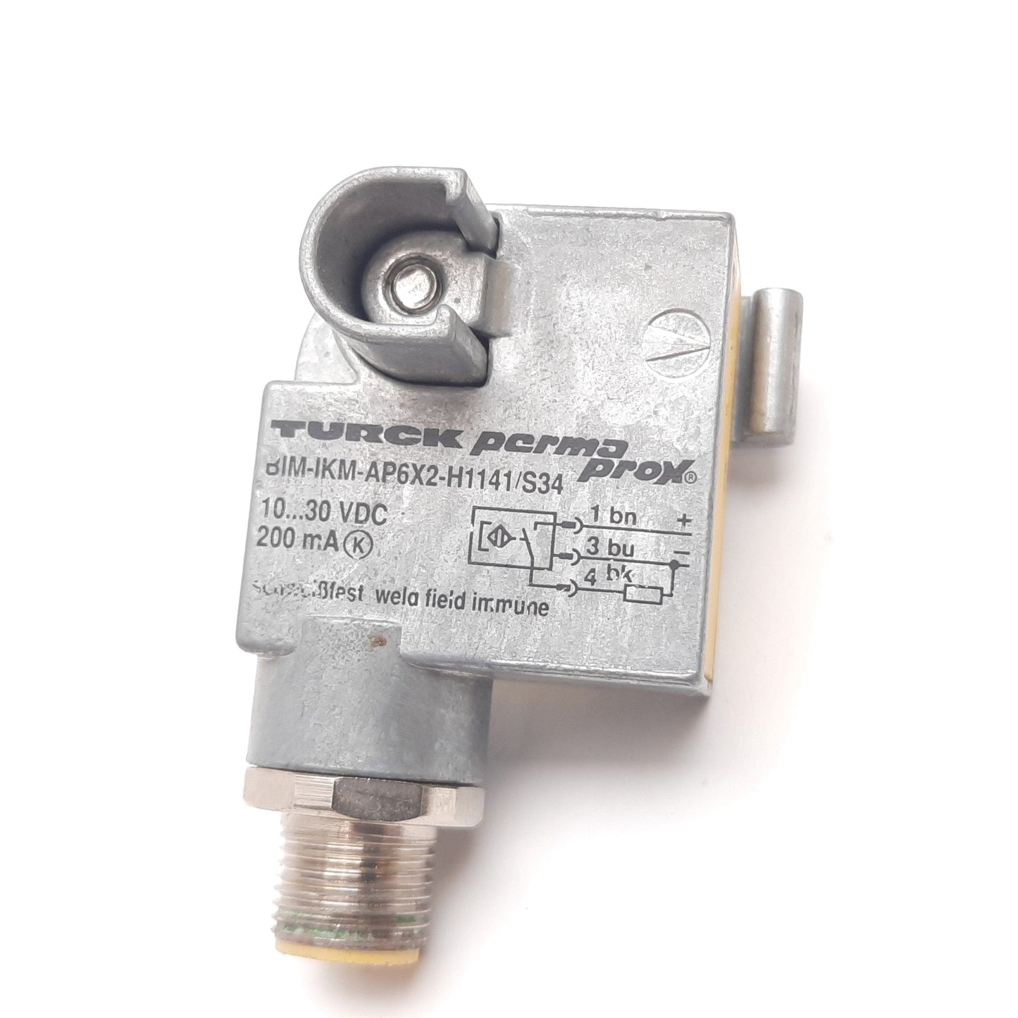 Used Turck BIM-IKM-AP6X2-H1141/S34 Magnetic Field Sensor, 10-30VDC, 200mA, PNP N/O
