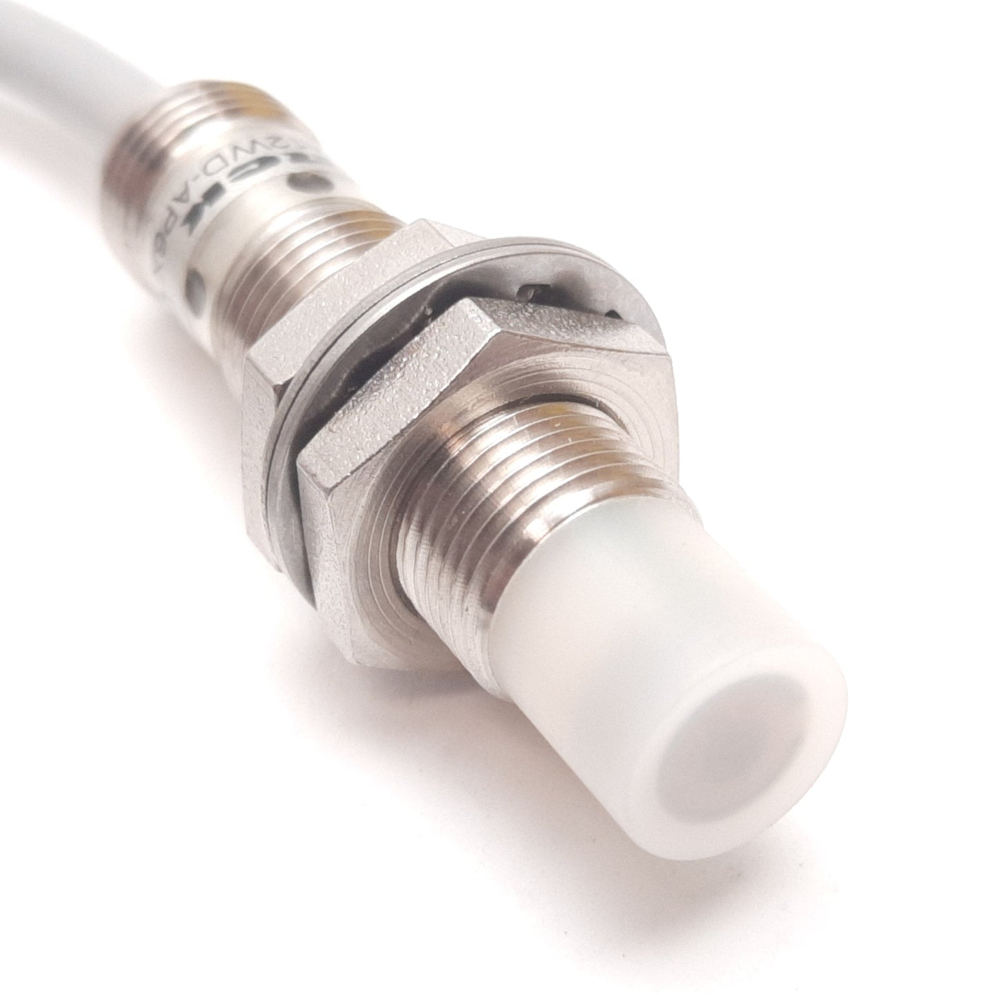 Used Turck Ni5-EM12WD-AP6X Inductive Proximity Sensor, 5mm, 10-30VDC, PNP, M12, 4-Pin