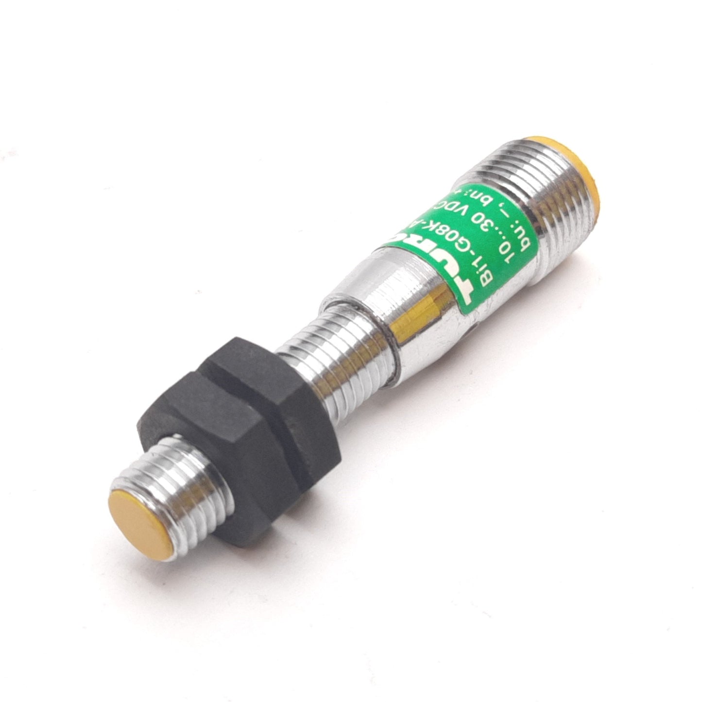 Used Turck Bi1-G08K-AN6X-H1341 Inductive Proximity Sensor, 1mm, 10-30VDC 150mA, 4-Pin