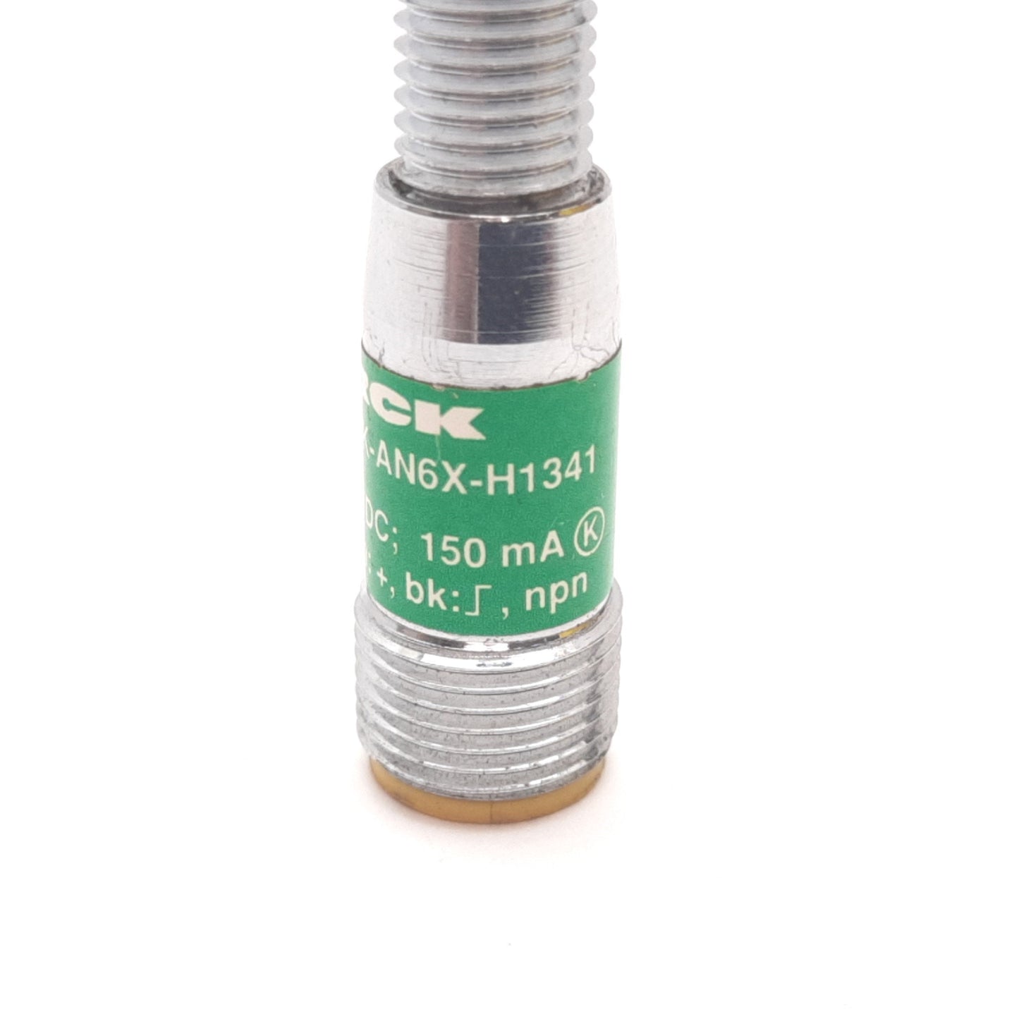 Used Turck Bi1-G08K-AN6X-H1341 Inductive Proximity Sensor, 1mm, 10-30VDC 150mA, 4-Pin