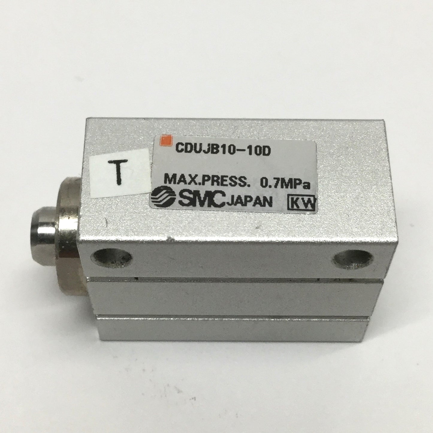 Used SMC CDUJB10-10D Mini Free-Mount Cylinder 10mm Bore, 10mm Stroke, 0.7MPa M3 Ports