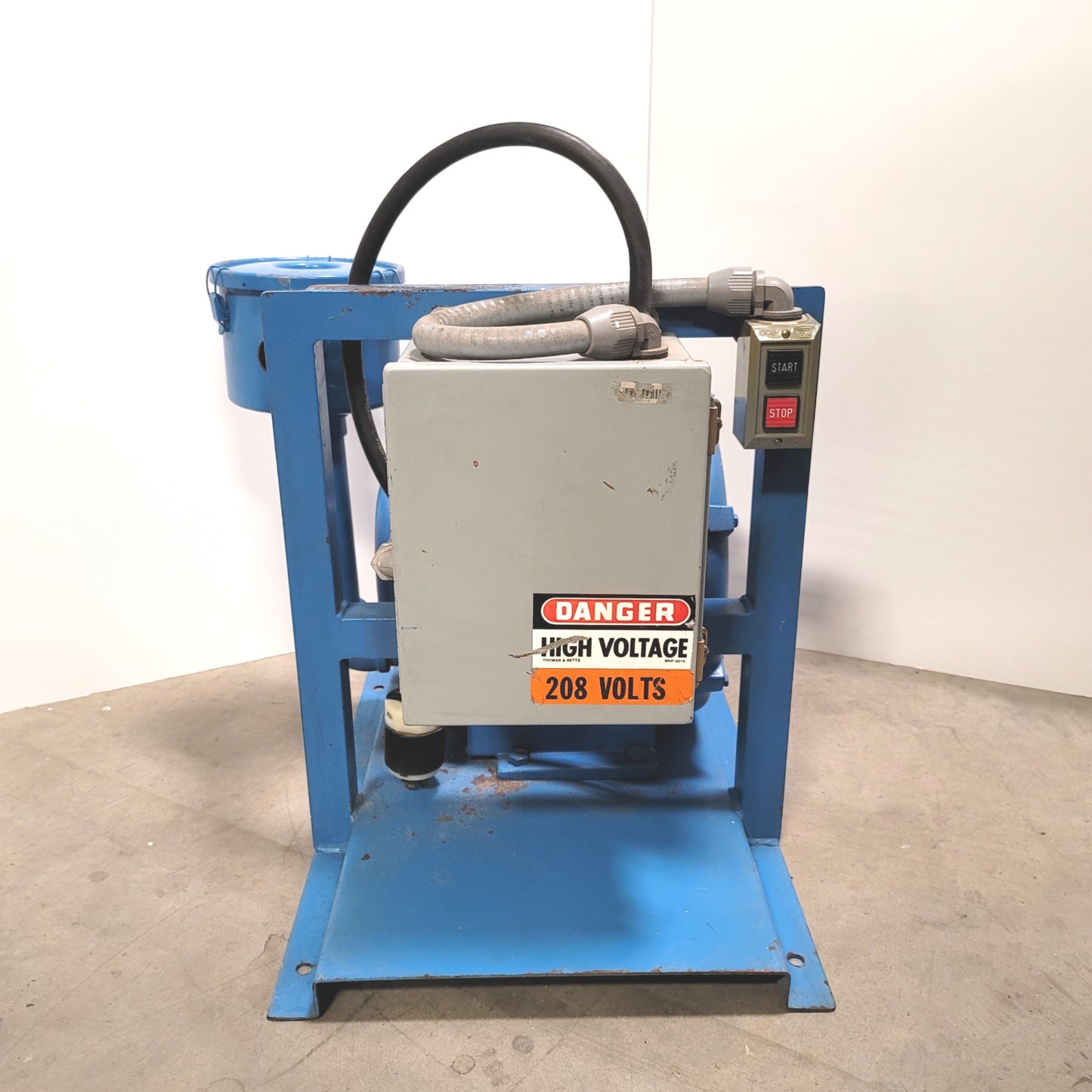 Used NOVATEC RRB Remote Regenerative Blower, 1.5HP, 208VAC 3-Phase 60Hz, 5A