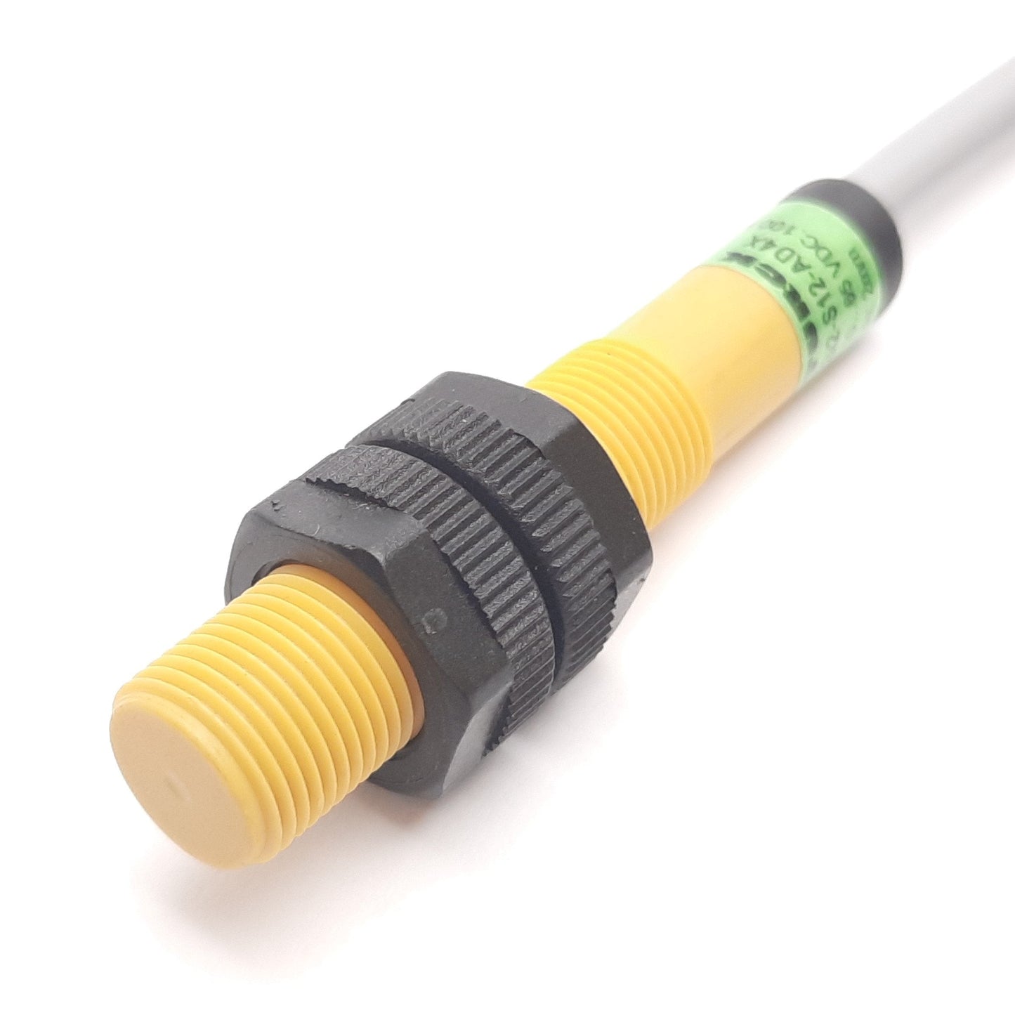 Used Turck Bi2-S12-AD4X Inductive Proximity Sensor, 2mm, 10-65VDC, 100mA, N/O 2-Wire