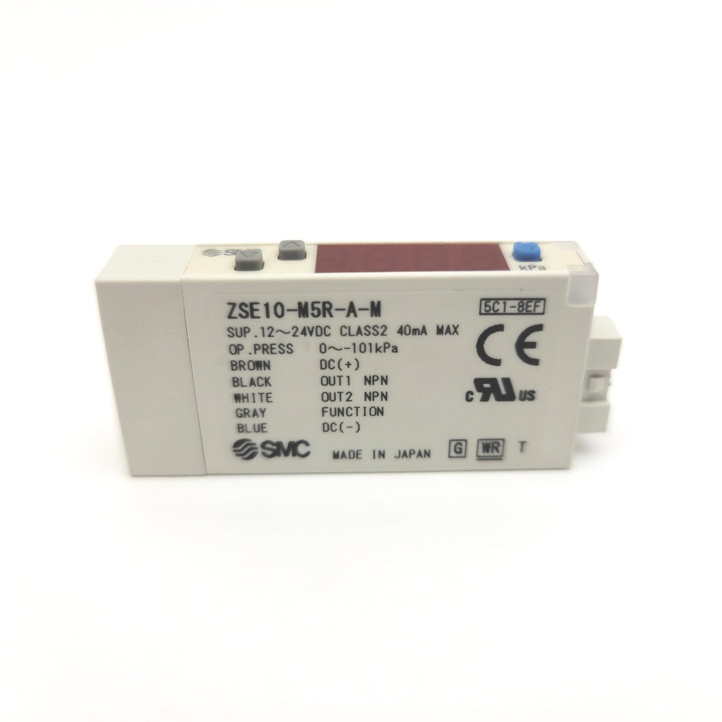 New – Open box SMC ZSE10-M5R-A-M Digital Vacuum Pressure Switch 0 To -101kPa, 12-24VDC, NPN/PNP