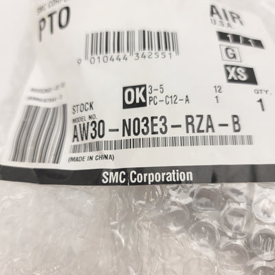 New SMC AW30-N03E3-RZA-B Filter Regulator With Digital Pressure Switch 3/8"NPT