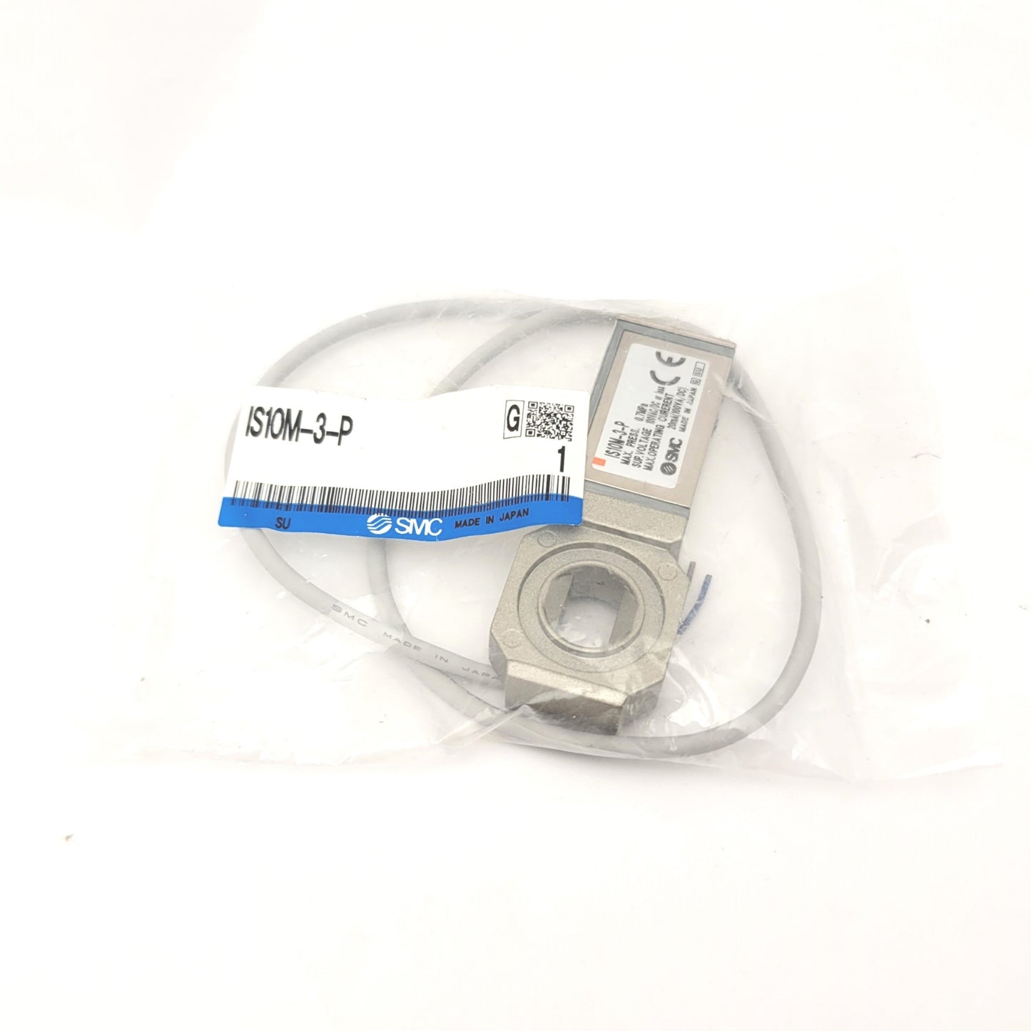 Used SMC IS10M-3-P Modular Pressure Switch With Spacer 0.1-0.4MPa, 100V AC/DC