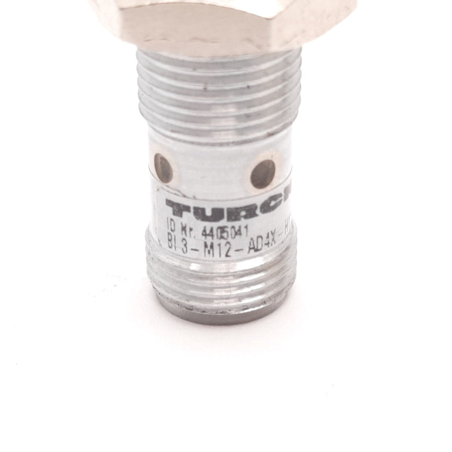Used Turck Bi3-M12-AD4X-H1141 Inductive Proximity Sensor, 3mm, 10-65VDC, N/O, M12