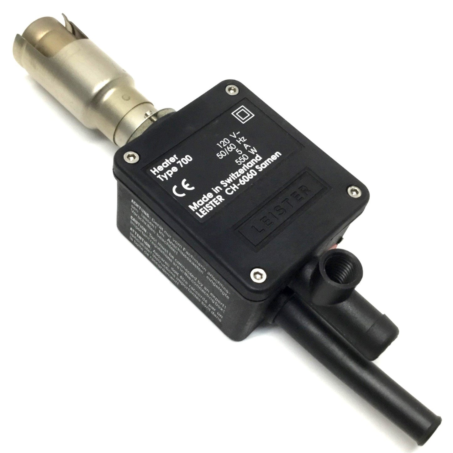 Used Leister Type 700 Compact Air Heater w/Electronic Temp Control 120VAC 550W, 600°C
