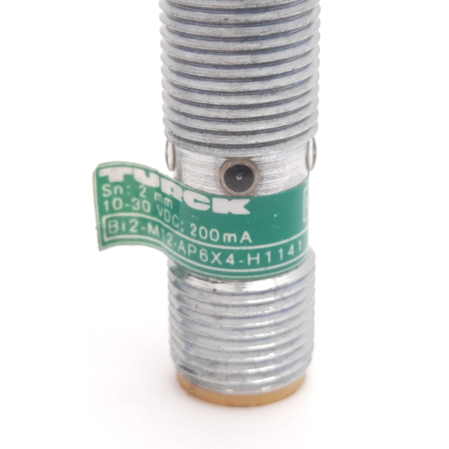 Used Turck Bi2-M12-AP6X4-H1141 Inductive Proximity Sensor, 2mm, 10-30VDC, PNP N/O