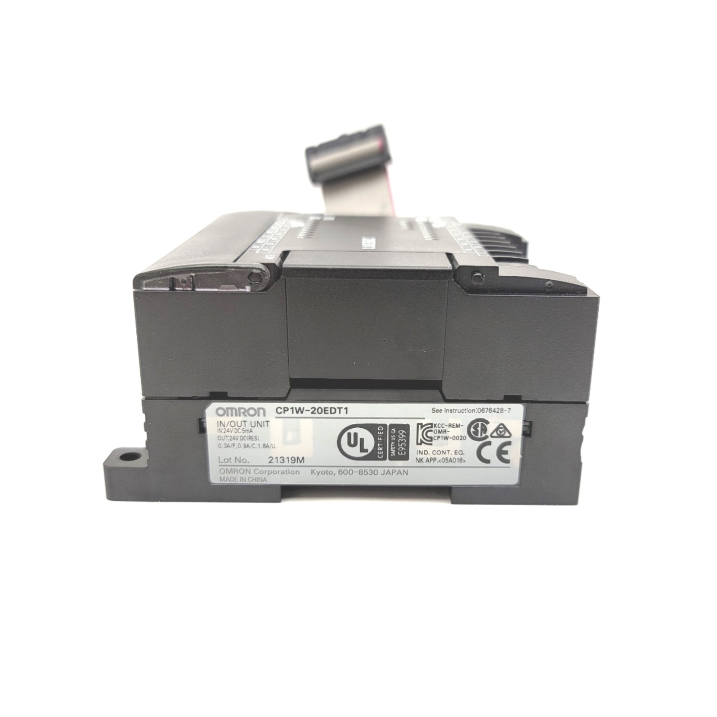 Used Omron CP1W-20EDT Digital I/O Expansion Unit 12 Inputs, 8 Outputs, NPN, 24VDC