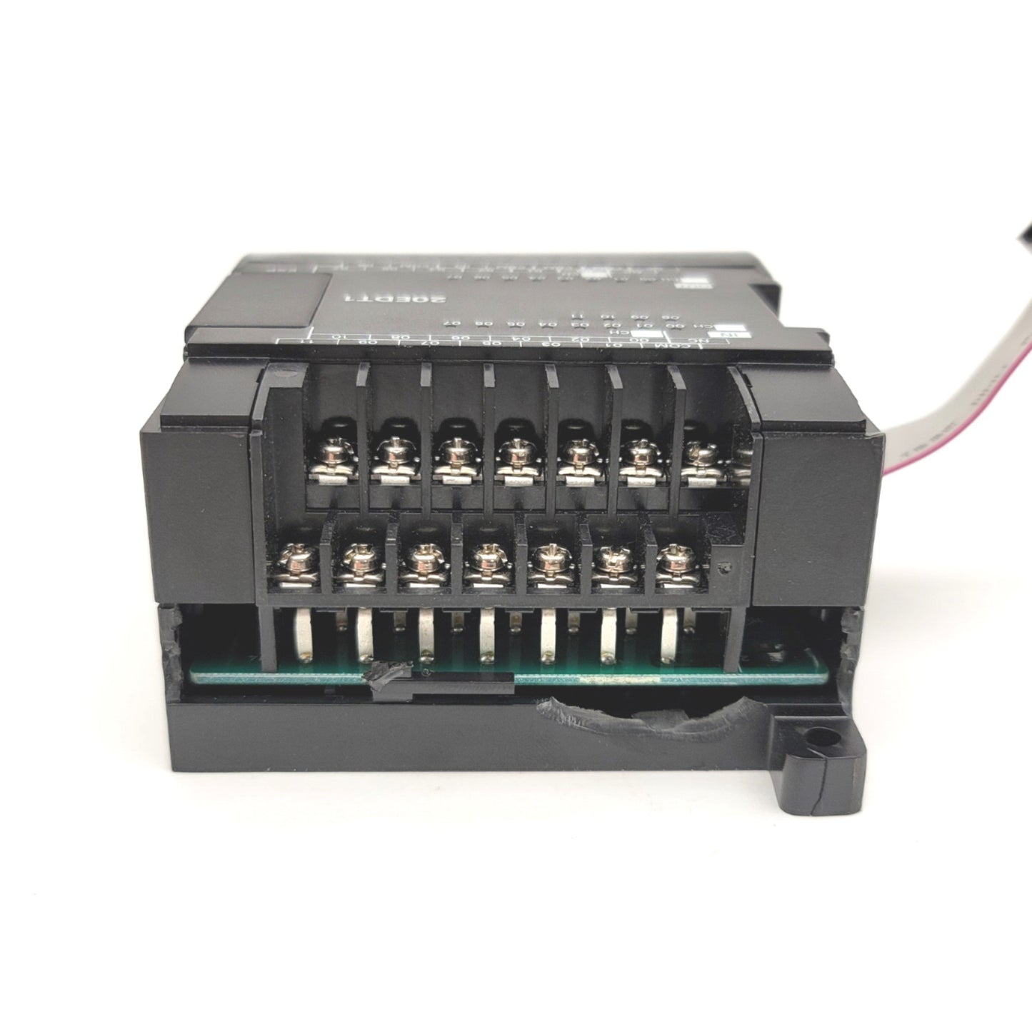 Used Omron CP1W-20EDT Digital I/O Expansion Unit 12 Inputs, 8 Outputs, NPN, 24VDC