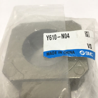 New SMC Y610-N04 T-Interface Mounting Air-Redirect Manifold Spacer 1/2" NPT Port