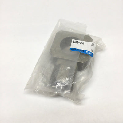 New SMC Y610-N04 T-Interface Mounting Air-Redirect Manifold Spacer 1/2" NPT Port