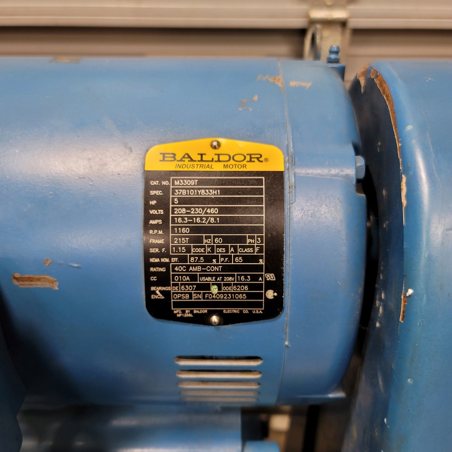 Used Hull Vac HS-110 Single-Stage Rotary Piston Vacuum Pump 110CFM 208-230/460VAC 3ph