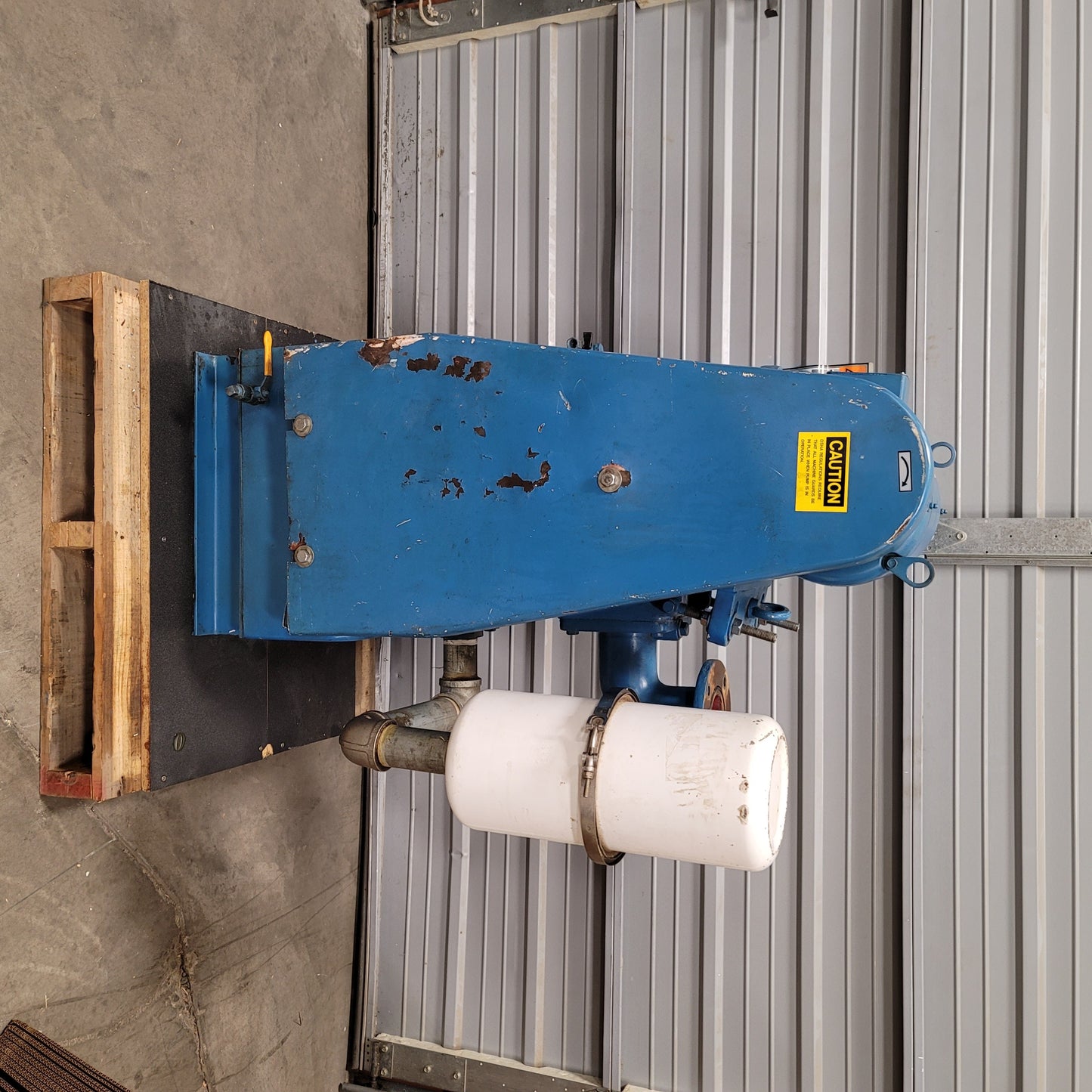 Used Hull Vac HS-110 Single-Stage Rotary Piston Vacuum Pump 110CFM 208-230/460VAC 3ph