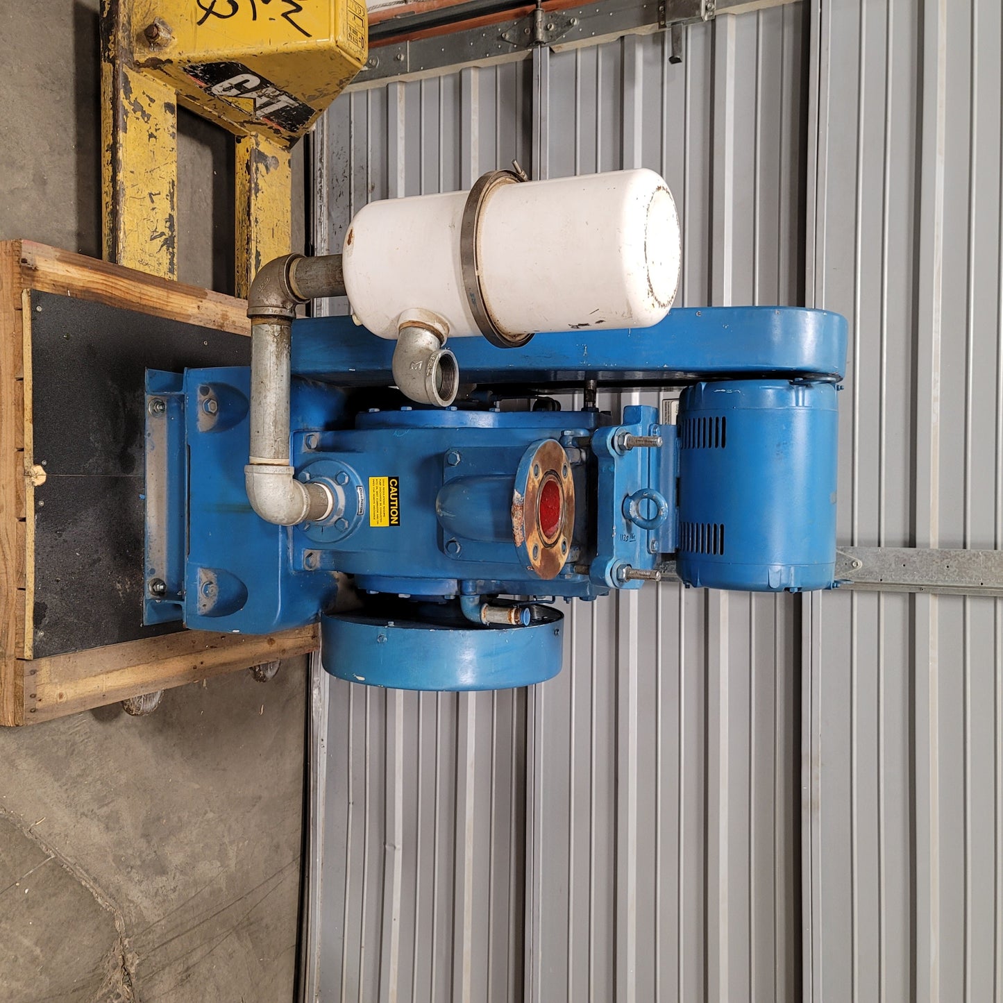 Used Hull Vac HS-110 Single-Stage Rotary Piston Vacuum Pump 110CFM 208-230/460VAC 3ph