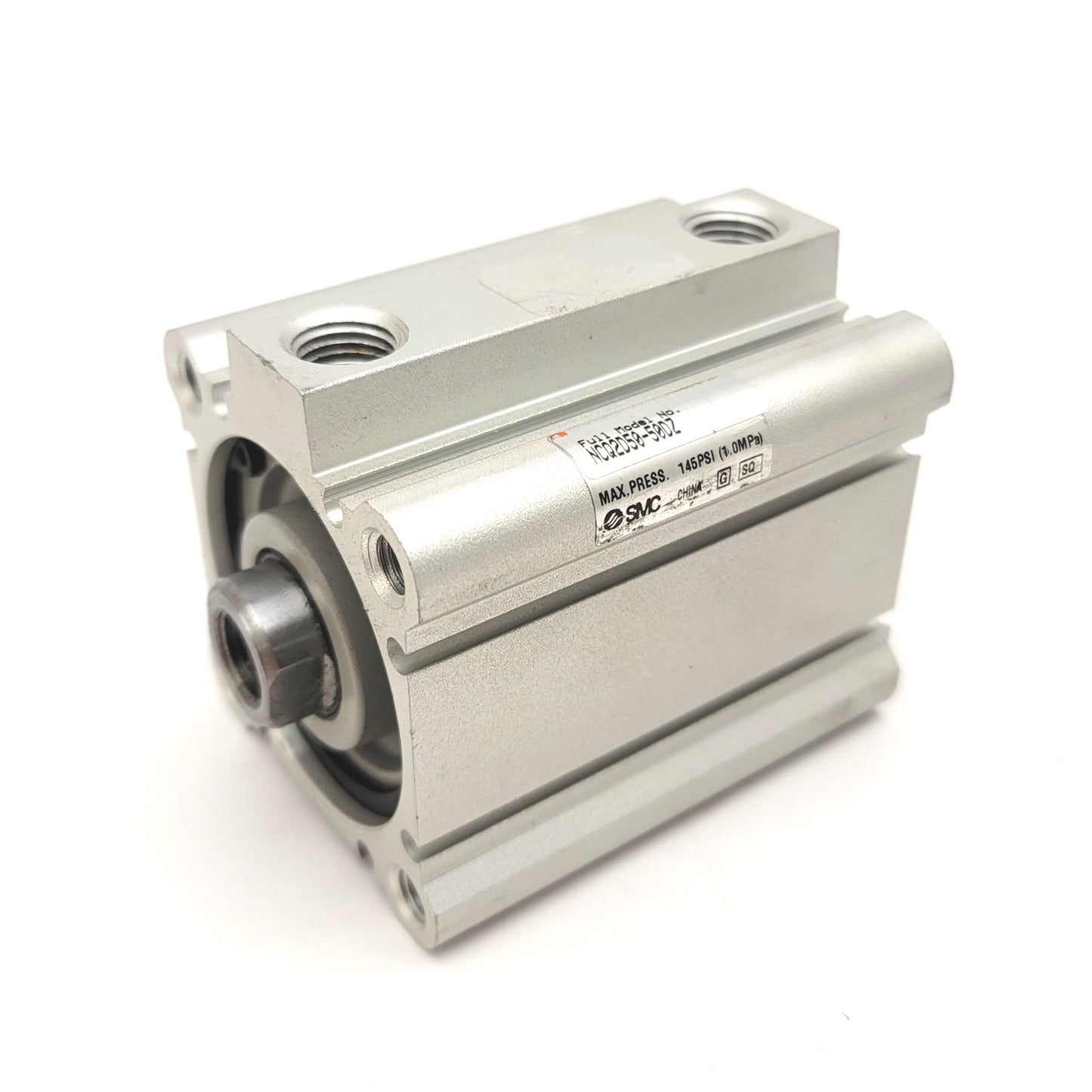Used SMC NCQ2A50-50DZ Double Acting Compact Cylinder Bore: 50mm, Stroke: 50mm, 1MPa