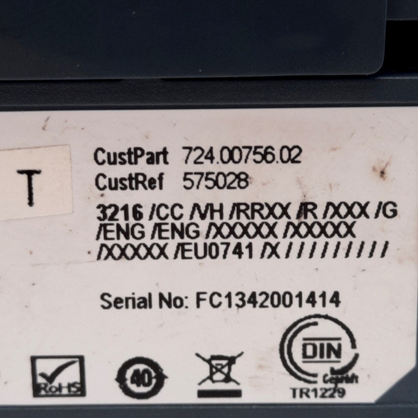 Used Eurotherm 3216/CC/VH/RRXX/R/XXX/G/ENG Process Temperature Controller 100-240VAC