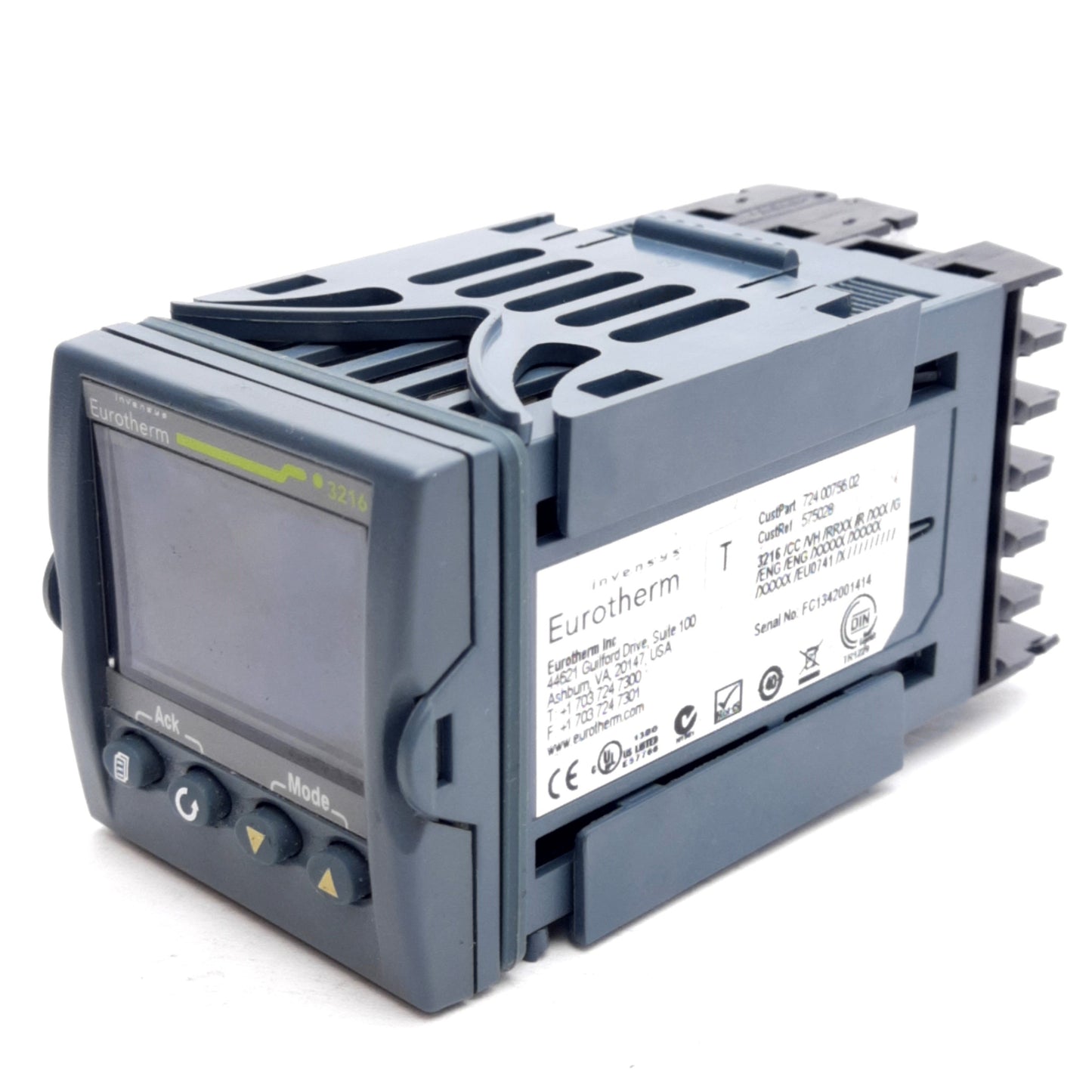 Used Eurotherm 3216/CC/VH/RRXX/R/XXX/G/ENG Process Temperature Controller 100-240VAC