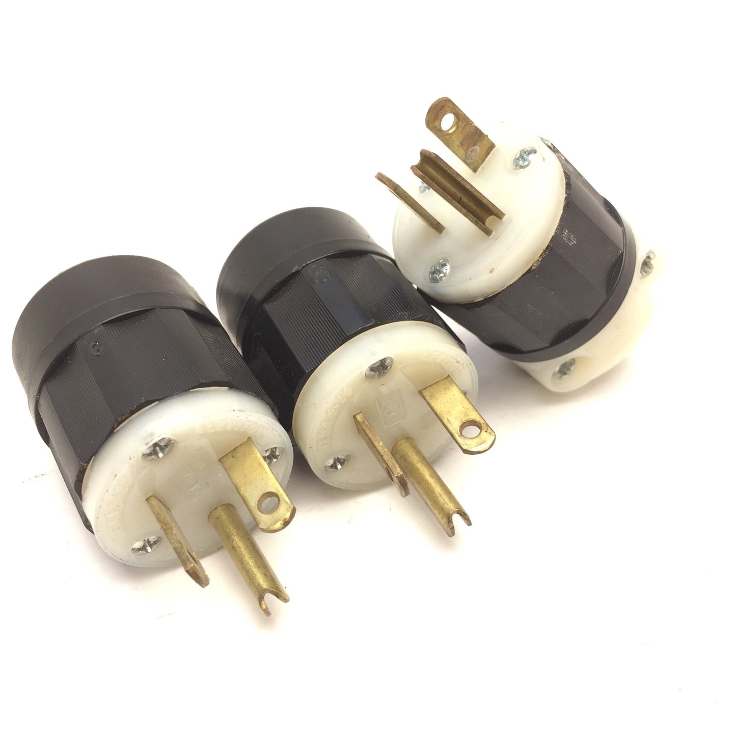 Used Lot of 9 Assorted Hubbell Woodhead Leviton 20A 125VAC Electrical Plug NEMA 5-20P